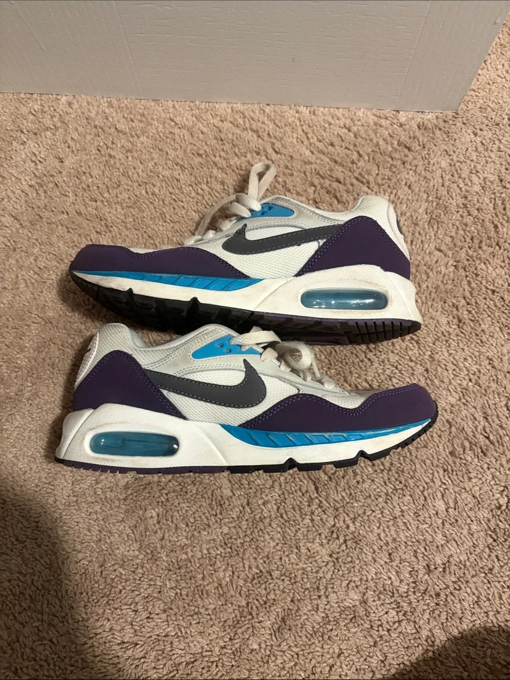 Nike White, Purple & Teal Kids' Sneakers